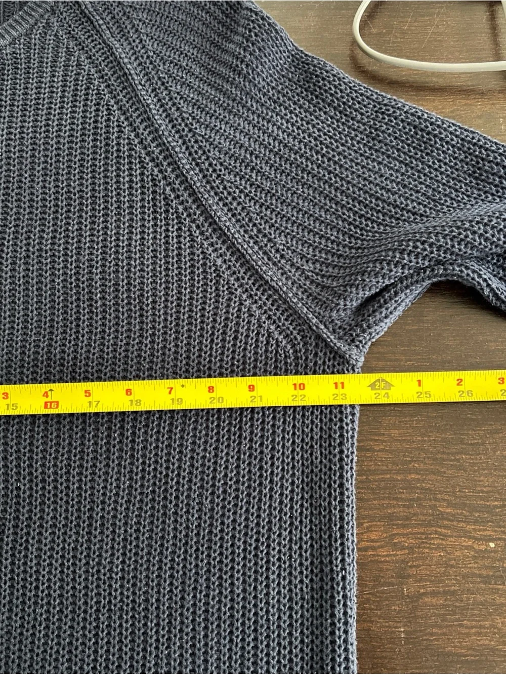 Banana Republic Italian Linen Sweater Navy Blue Men’s XL Fishnet Loose Knit
